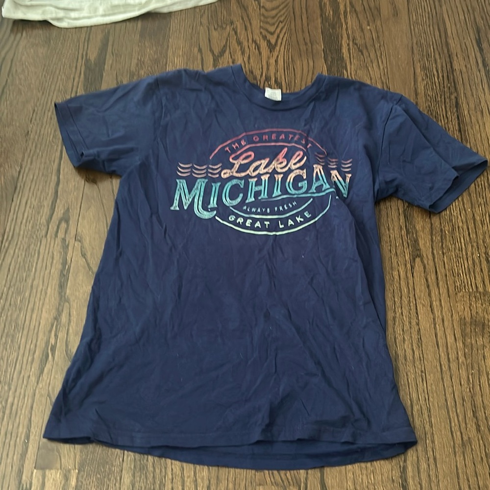 Lake Michigan blue tee